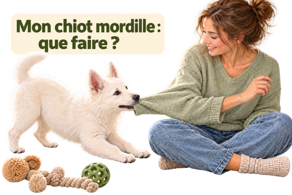 Mon chiot mordille : comprendre ses besoins et lui apprendre à jouer sans faire mal